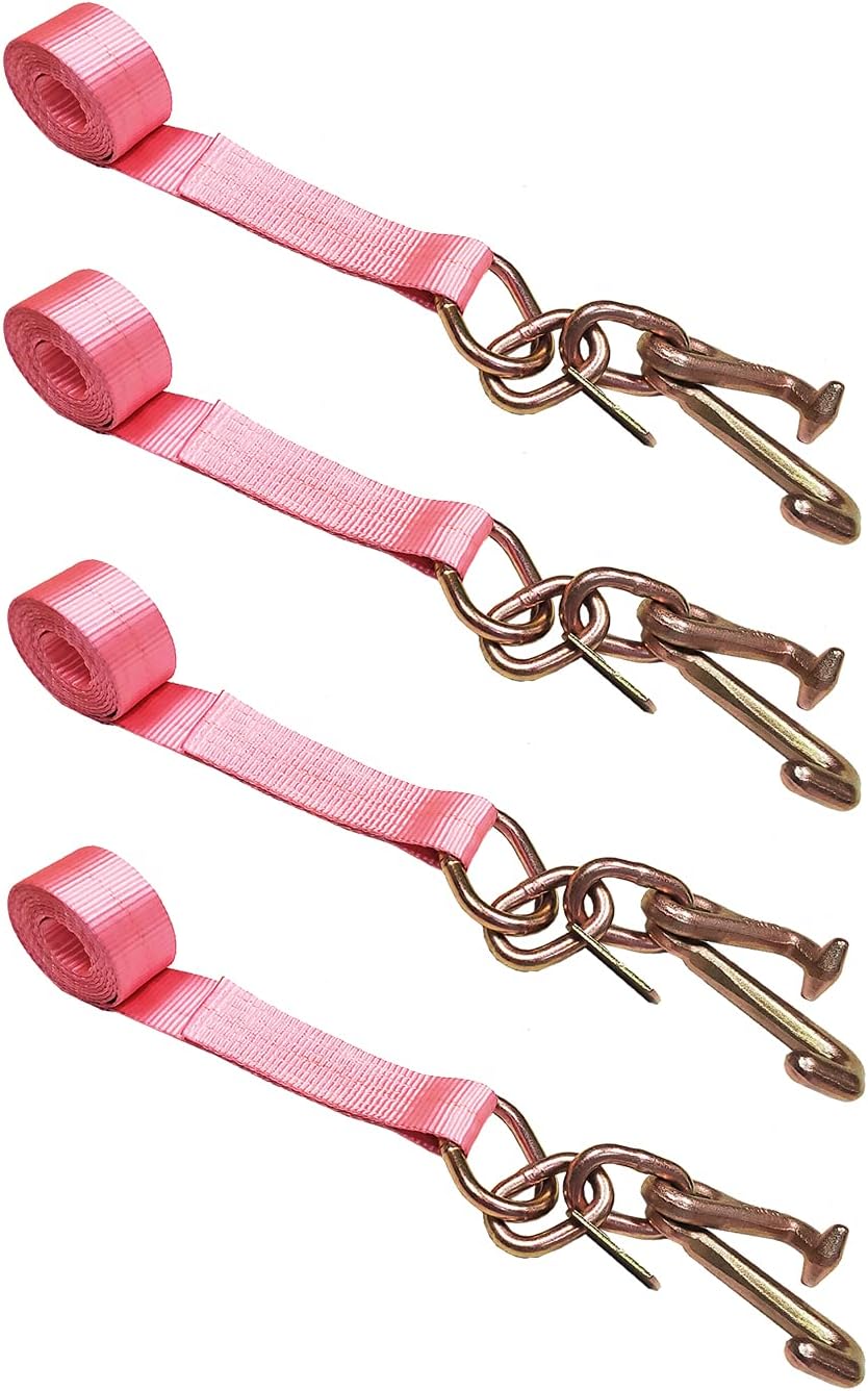 2 x 10' Green Car Straps Tie Down Set (6 - Pack) K276930