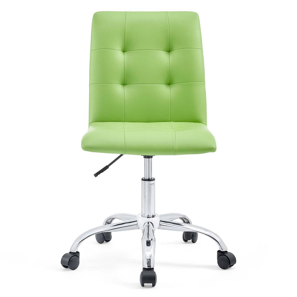 Brown Armless Mid Back Office Chair H471386
