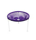 Purple Weave Table on White Frame G816456