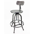 Set of 4 Rotating Adjustable Height Barstool Pewter K874301