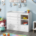 White 5 Drawer Baby Changing Table Dresser L33896