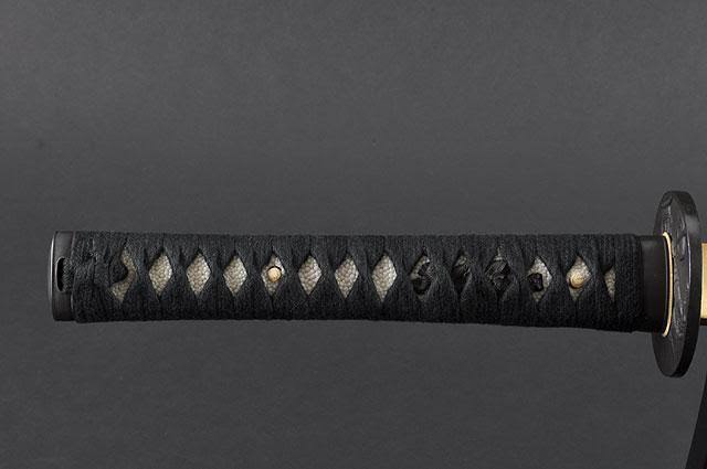 1045 Carbon Steel Japanese Samurai Wakizashi Sword with Wooden Scabbard Z92307