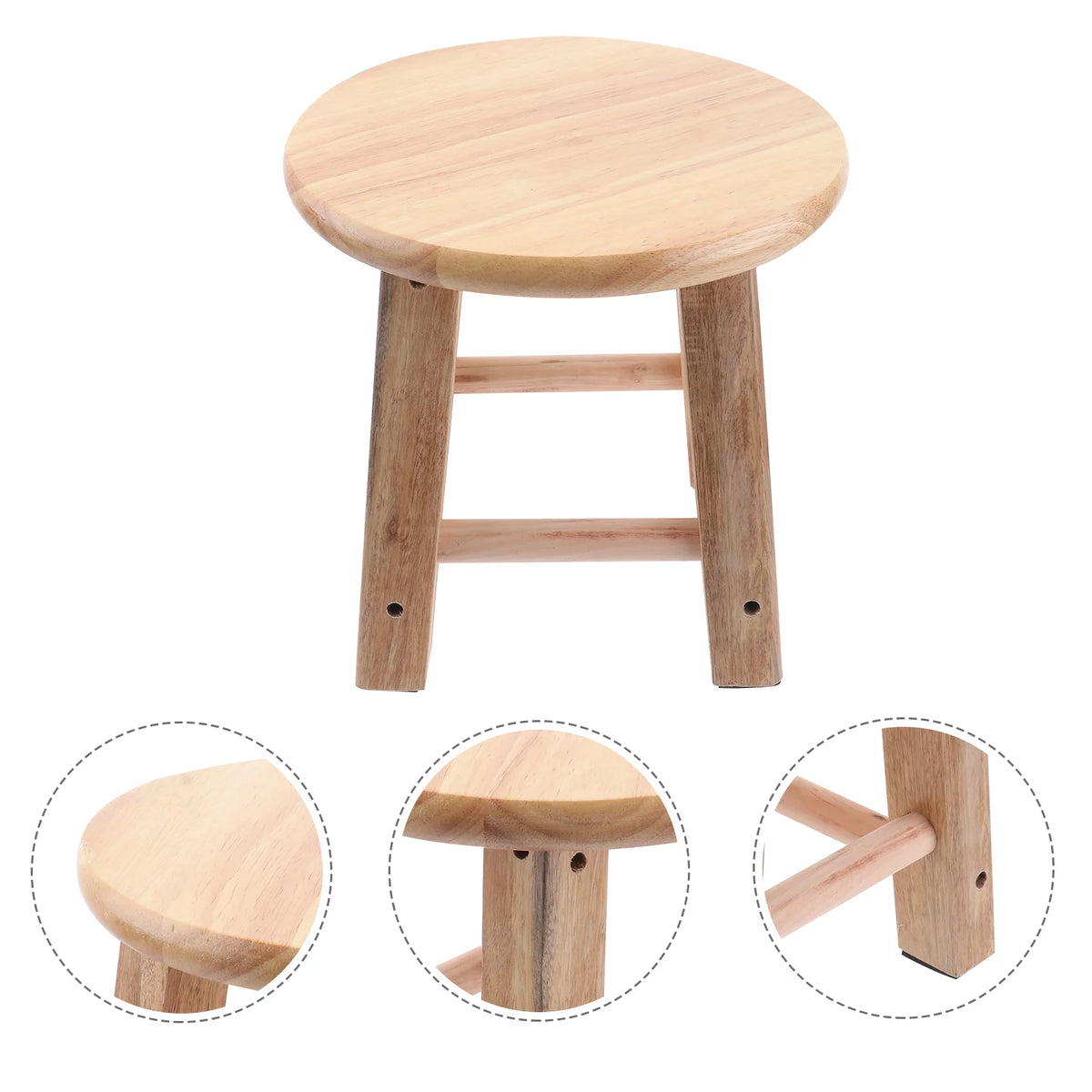 Wood Round Stool Z383