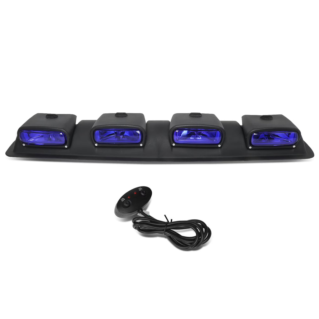 Blue Roof Top Mounted Fog Light with Wiring Harness and Switch D565