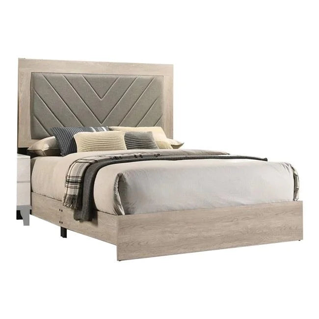 Upholstered Bed with Tufted Headboard California King Size W112824