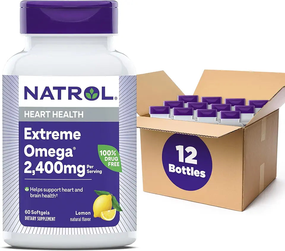 Omega-3 Lemon 60-Count Pack of 12 N8339
