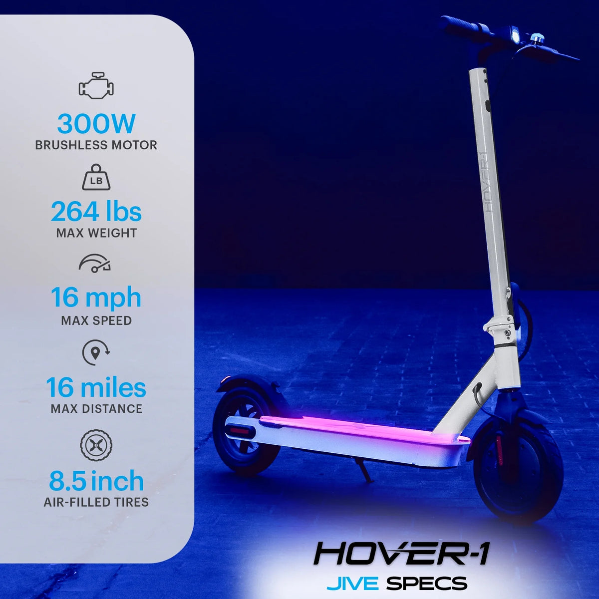Self Balancing Folding Electric Scooter, 8.5 in Wheels, White K1009