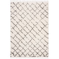 Moroccan Fringe Shag Ivory / Grey Rug W169830