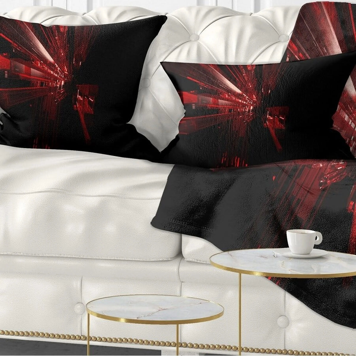 Abstract Throw Pillow 12 in. x 20 in. J34500
