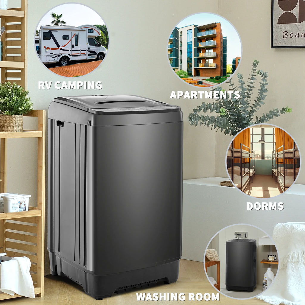 Portable Automatic Washer Machine with Drain Pump 17.6 Pounds R35950