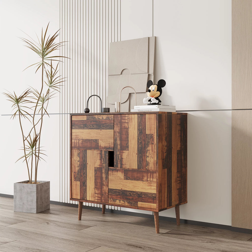 Sideboard with four storage spaces E9206