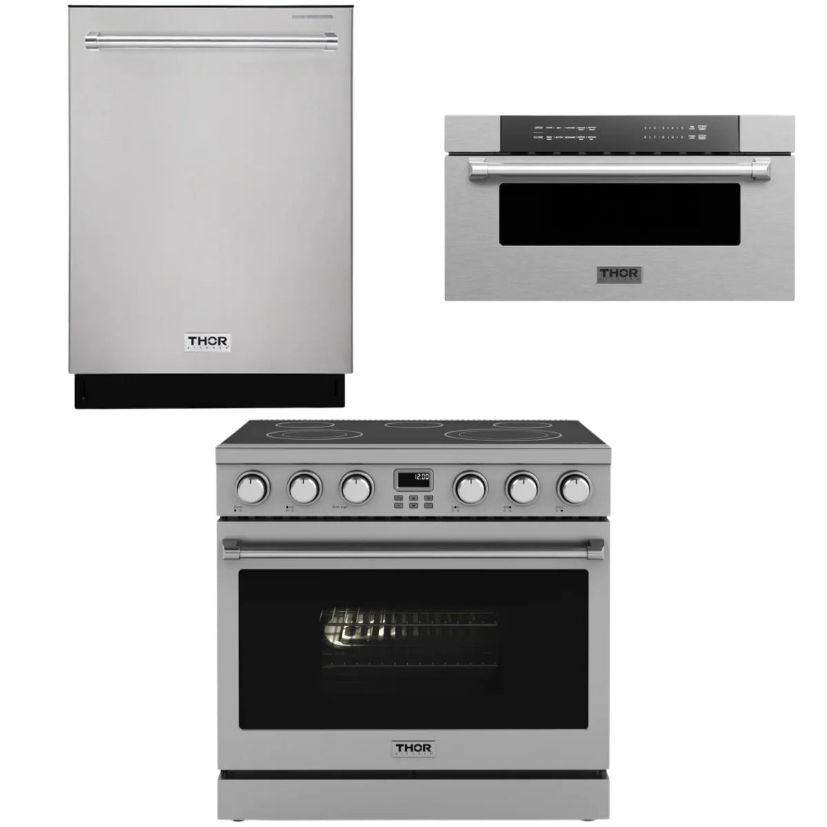36 Electric Range, Dishwasher and Microwave K9724