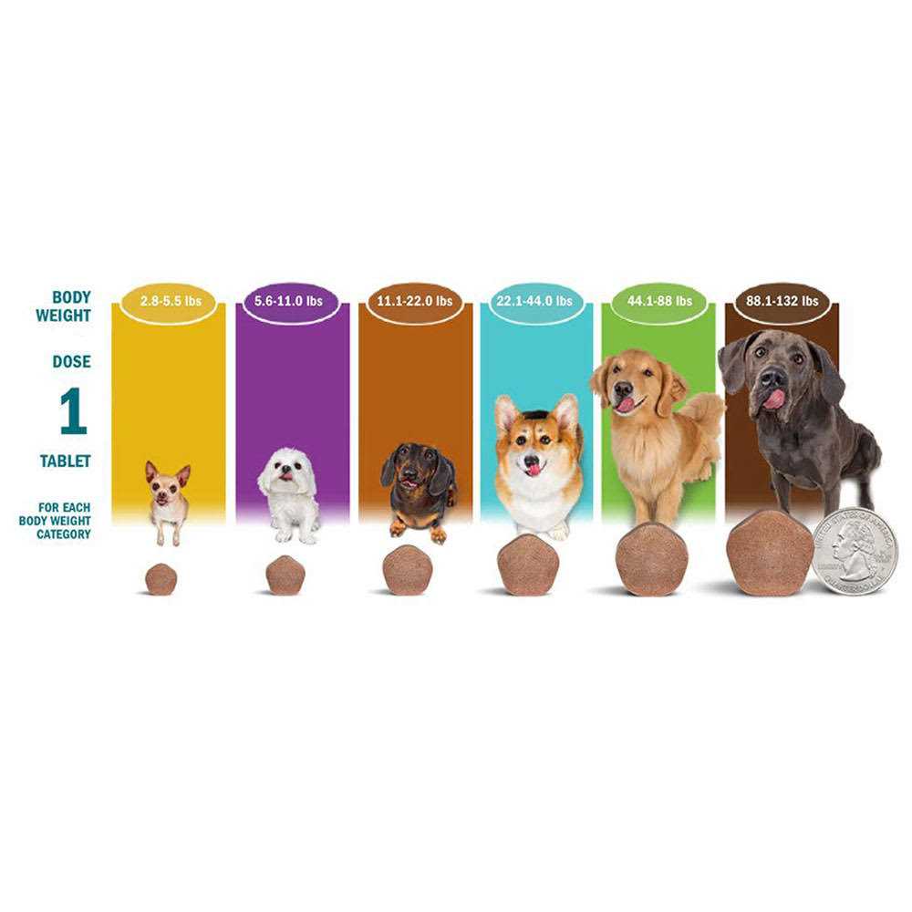 44.1-88 lbs. Dogs 6 Month Supply W91224