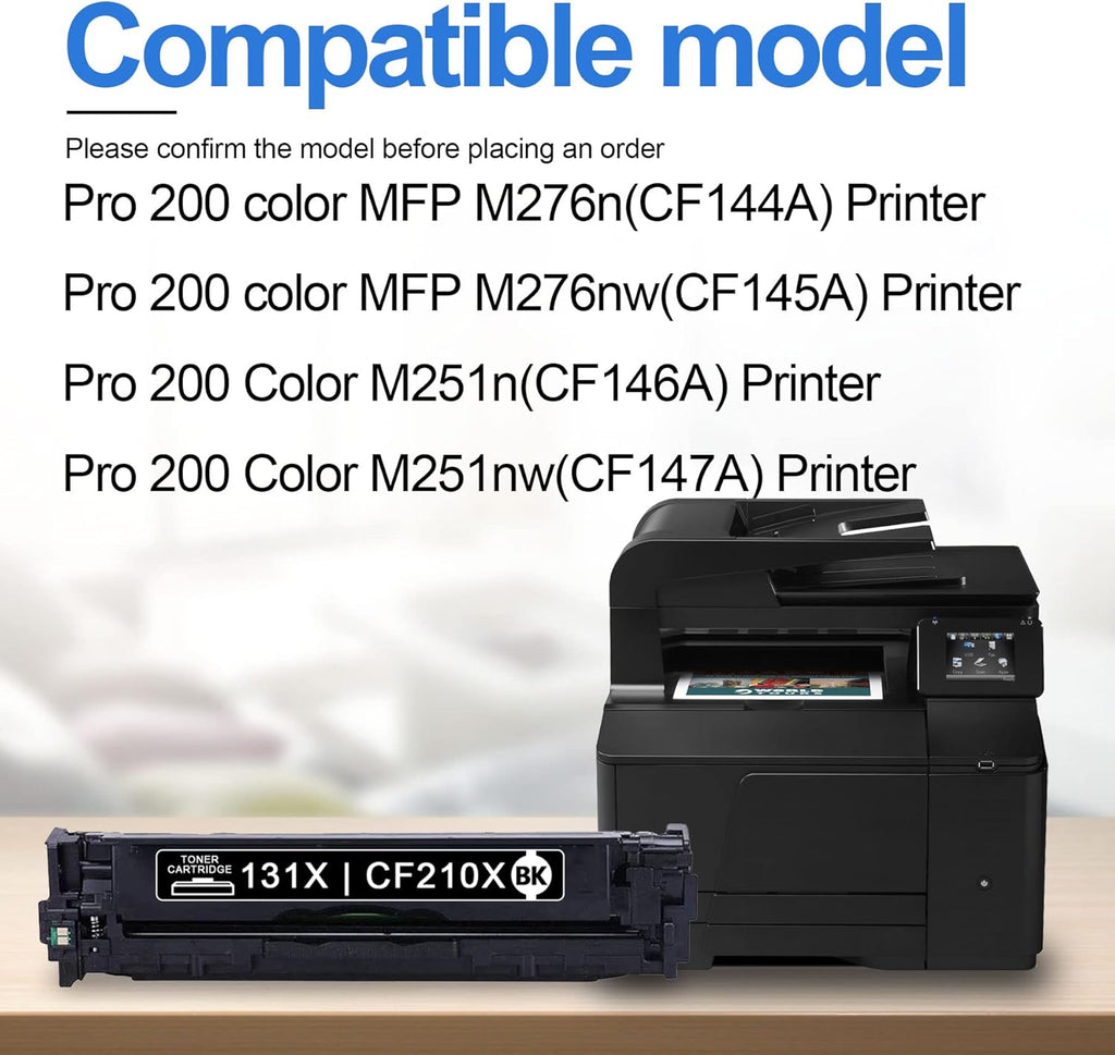 High Yield Toner Cartridge Replacement for HP 131X CF210X Black 1 Pack F51015