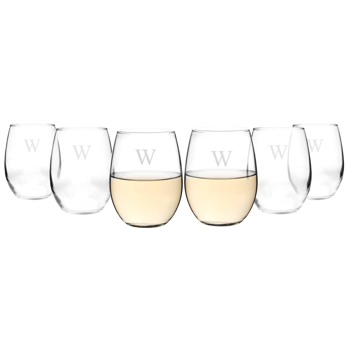 21-ounce Stemless Wine Glasses Set of 6 Clear T613