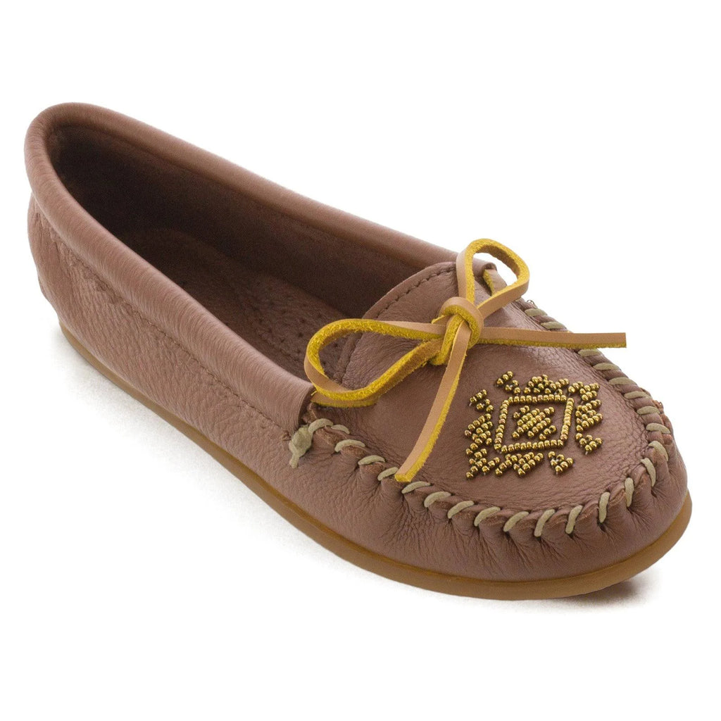 Deerskin Beaded Moc - Carmel 10 H550