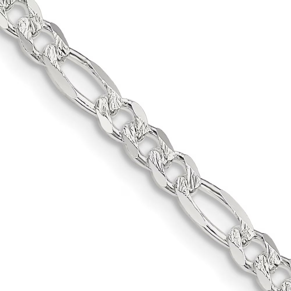16 inch Sterling Silver Figaro Chain Necklace P438858