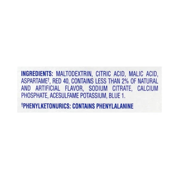 Sugar-Free Raspberry Ice Drink Mix, 30 Packets, Pack of 2 H6652