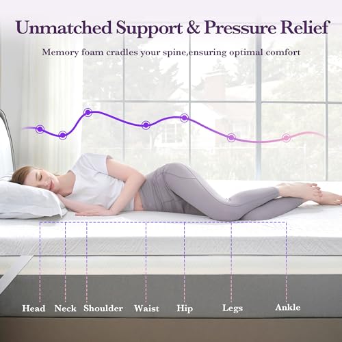 2 Inch Gel Memory Foam Mattress Topper Twin Size S34477