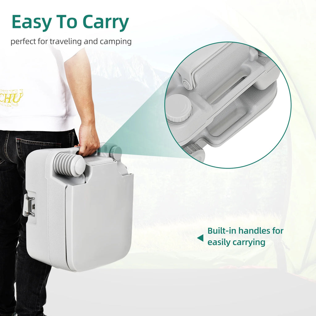 3.2 Gallon Portable Toilet with Press Flush Pump T719723