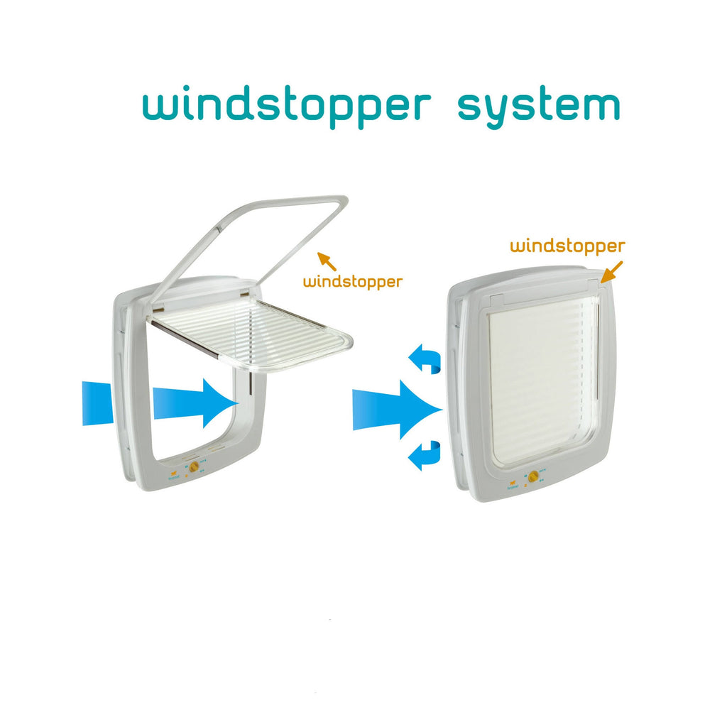 White Cat and Dog Flap Swing 15 S997745