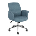 Mohave Grey Fabric Turned Arm Desk Chair R6195