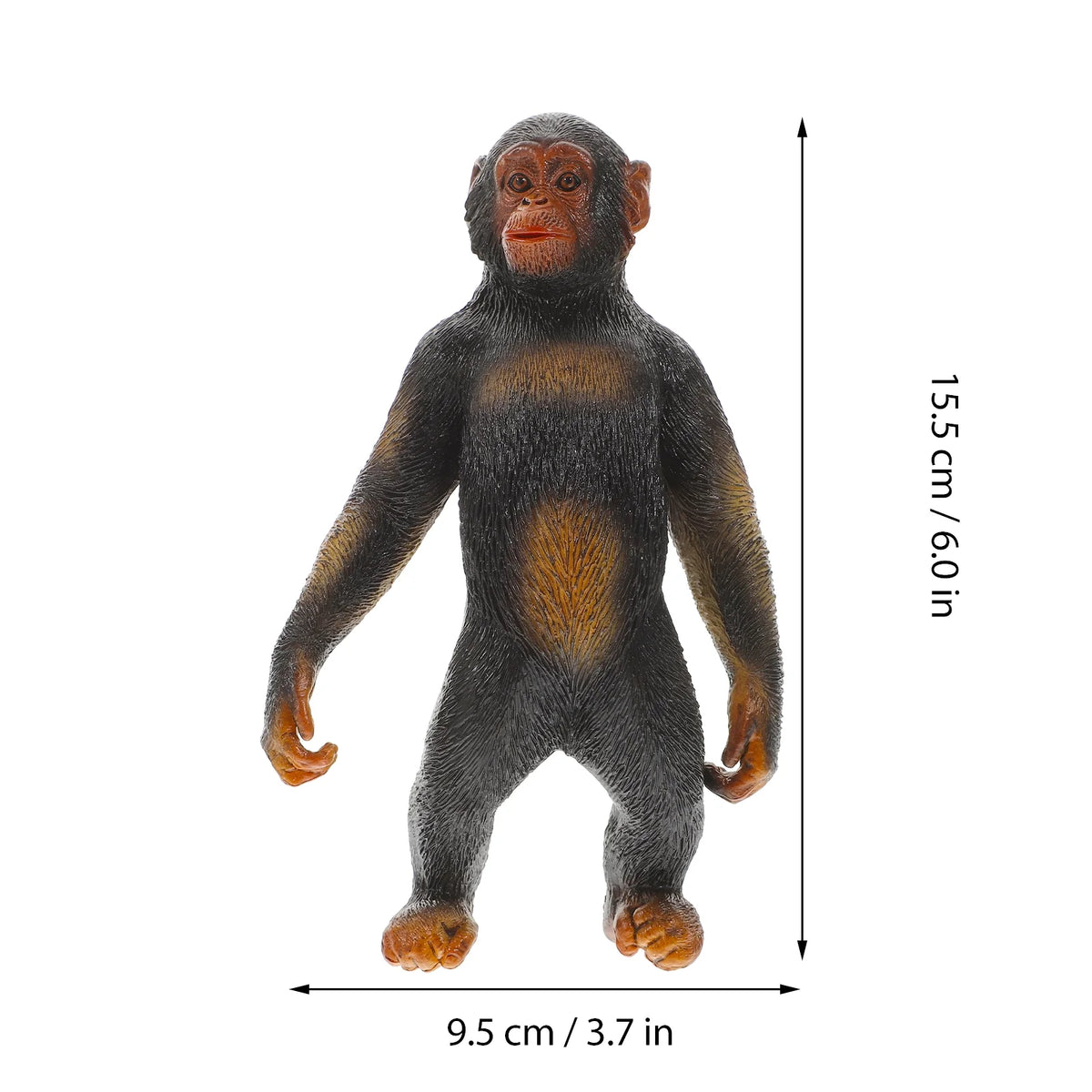 Chimpanzee Animal Statue Desktop Decor Mini Gorilla Decoration P10836