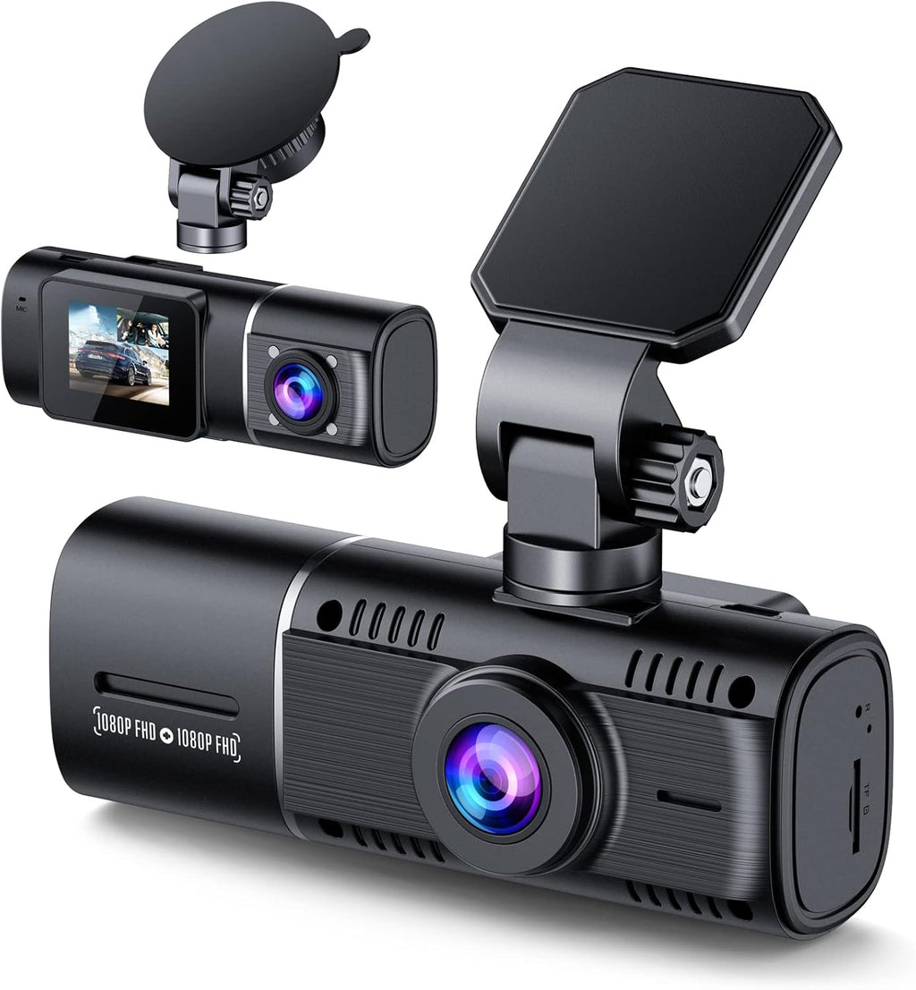 3 Channel Dash Cam Front and Rear 1080P+720P+720P Car Camera M67003